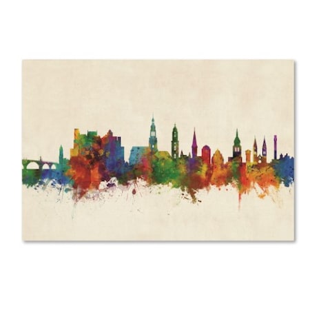 Michael Tompsett 'Heidelberg Germany Skyline III' Canvas Art,30x47